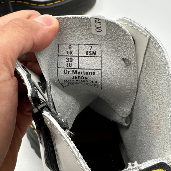 Dr Martens Womens Jadon Boot White Size US 7 M - Picture 16 of 16